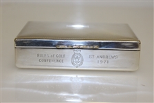 1971 Rules Of Golf Conference Cigarette Box from The Royal & Ancient Golf Club of St. Andrews