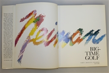 Big Time Golf Signed By Author Leroy Neiman JSA ALOA