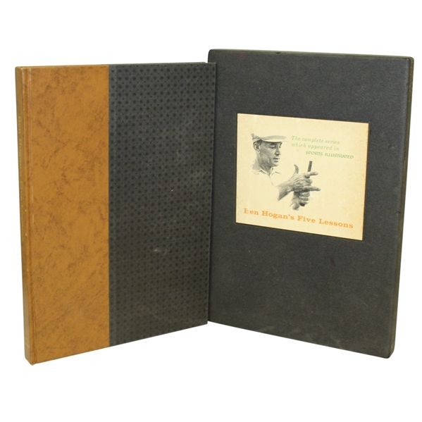 1957 "Ben Hogans Five Lessons" Deluxe 1st Edition In Slip Case