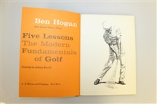 1957 Ben Hogan's Five Lessons Deluxe 1st Edition In Slip Case