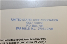 USGA Stamped Arnold Palmer Photo At the 1960 US Open - Cherry Hills Country Club