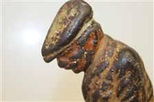 Antique Hubley Cast iron Golfer Door Stop w/ Great Old Paint & Patina