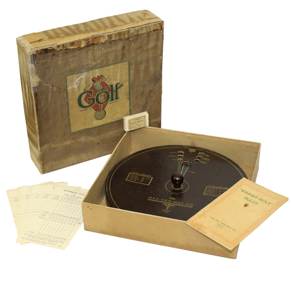 1930s Winner Golf Game MAC-KER-MAC Warren Ohio  - Original Box