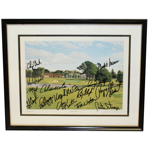 The Belfry Signed Baxter Print By US Ryder Cup Team JSA ALOA