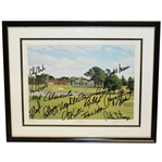 The Belfry Signed Baxter Print By US Ryder Cup Team JSA ALOA