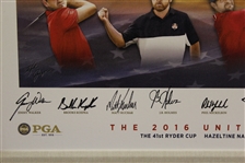 Ray Floyd's 2016 USA Ryder Cup Team Signed Giclee Gifted By PGA W/Spieth, Koepka & Fowler
