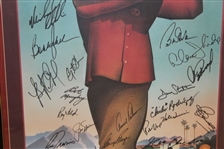 1995 Lexus Challenge Poster Signed By Palmer, Nicklaus, Player, Eastwood, & other JSA ALOA