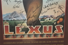 1995 Lexus Challenge Poster Signed By Palmer, Nicklaus, Player, Eastwood, & other JSA ALOA
