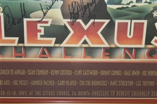 1995 Lexus Challenge Poster Signed By Palmer, Nicklaus, Player, Eastwood, & other JSA ALOA