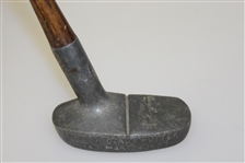 Harry C. Lee & Co. NY Rhombus Faced Schenectady Putter w/ Alighment Tool - Med. Lie Offset Mallet