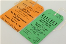 St. Paul Open Golf Tournament Ticket (1937) & McSpaden/Nelson vs. Vines/Clark Park Hill Country Club Ticket