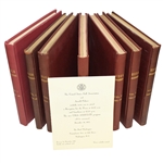 USGA Journal Vol. 1-8 (1948-1956) w/ USGA and Arnold Palmer Reception for the Press Invitation