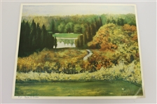 Erwin Barrie Golf Scene Prints - 5th Hold St. Andrews (USA), 14th Hole Pine Valley, 10th Hole Augusta National