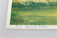 Erwin Barrie Golf Scene Prints - 5th Hold St. Andrews (USA), 14th Hole Pine Valley, 10th Hole Augusta National