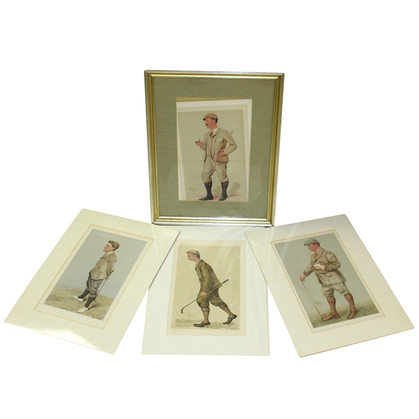 Vanity Fair Men Of The Day Cartoons of Horace Hutchinson, Horace Hilton, John Ball Jr. & Samuel Fergusson 