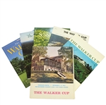 1965, 1977, 1981, 1987, 1989, & 1997 Official Walker Cup Tournament Programs 