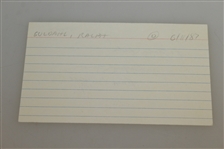 Ralph Guldahl Signed Index Card-Masters Champ 1939, US Open 1937 & '38 JSA ALOA