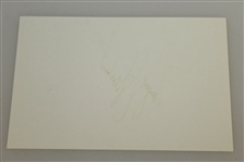 Payne Stewart Signed 4x6 Card JSA ALOA