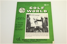 1953 Golf World Magazines w/ Ben Hogan Victory Content