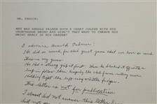 Harvey Penick Analyzing Arnold Palmer's Swing - Full Page JSA AOLA