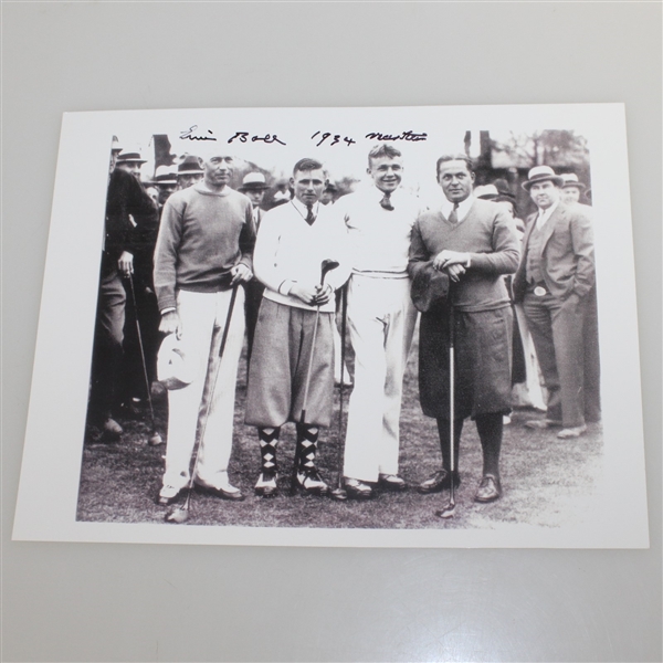 Earnie Ball Signed Photo w/ Bobby Jones JSA AOLA