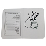 Jordan Spieth Signed  Augusta National Golf Club Scorecard - Full Signature JSA ALOA