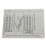 Sergio Garcia Signed Masters Scorecard - Full Signature JSA ALOA