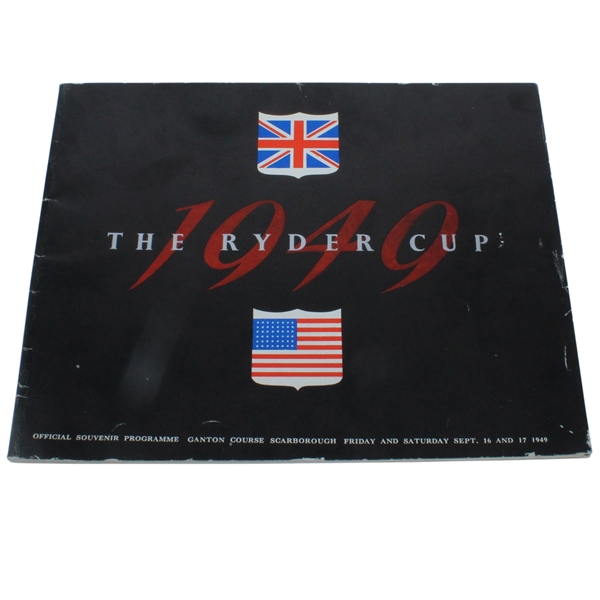 1949 Ryder Cup At Ganton Golf Club Official Program - Ben Hogan Personal Copy