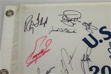 Signed US 2006 US Open Flag - Arnold Palmer, Ray FLoyd, Gary Player & 23 Others JSA AOLA