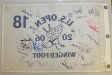 Signed US 2006 US Open Flag - Arnold Palmer, Ray FLoyd, Gary Player & 23 Others JSA AOLA