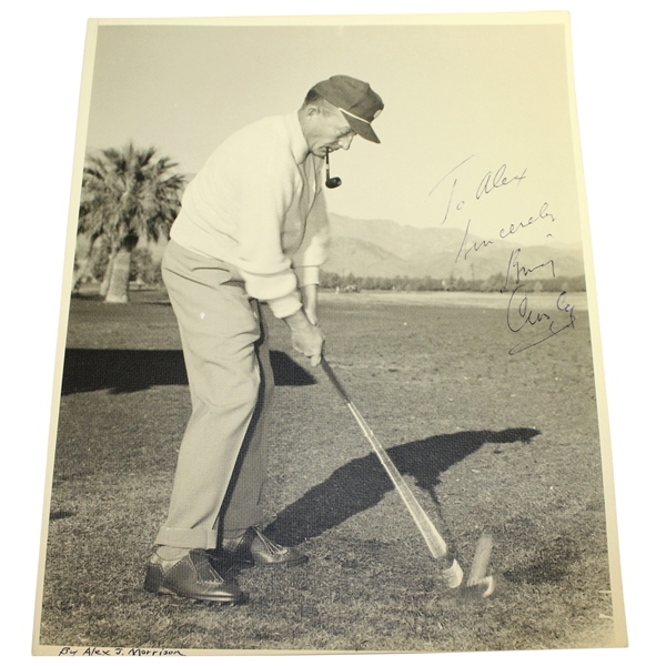 Bing Crosby Shot By Alex Morrison Inscribed To Alex By Crosby JSA ALOA