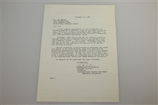 Tom Watson Signed Early 1990's Hand Written Letter JSA AOLA