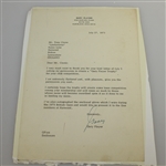 Gary Player Match Used At 1973 British Open Glove w/ Letter Of Provenance