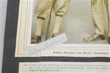 Aubrey Boomer & Archie Compston  Signed Cuts On Photo JSA AOLA