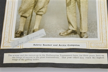 Aubrey Boomer & Archie Compston  Signed Cuts On Photo JSA AOLA
