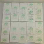 Twenty Ben Hogan Signed Shady Oaks Country Club Member Checks/Receipts JSA AOLA