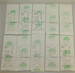 Twenty Ben Hogan Signed Shady Oaks Country Club Member Checks/Receipts JSA AOLA