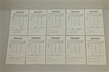 Twenty Ben Hogan Signed Shady Oaks Country Club Members Charge Slips JSA AOLA