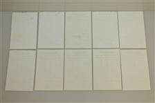 Twenty Ben Hogan Signed Shady Oaks Country Club Members Charge Slips JSA AOLA