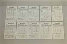 Twenty Ben Hogan Signed Shady Oaks Country Club Members Charge Slips JSA AOLA