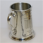 Turnberry 'The Ailsa Course' English Pewter Tankard w/ Ornate Handle - Made In Sheffield England