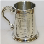 Turnberry 'The Ailsa Course' English Pewter Tankard w/ Ornate Handle - Made In Sheffield England