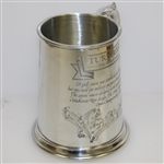 Turnberry 'The Ailsa Course' English Pewter Tankard w/ Ornate Handle - Made In Sheffield England