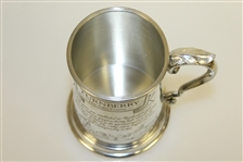 Turnberry 'The Ailsa Course' English Pewter Tankard w/ Ornate Handle - Made In Sheffield England