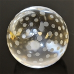 Tiffany & Co Luxury Leaded Crystal Art Glass Golf Ball Paperweight