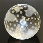 Tiffany & Co Luxury Leaded Crystal Art Glass Golf Ball Paperweight
