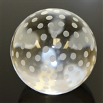 Tiffany & Co Luxury Leaded Crystal Art Glass Golf Ball Paperweight