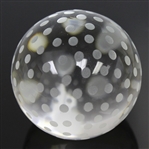 Tiffany & Co Luxury Leaded Crystal Art Glass Golf Ball Paperweight