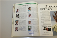 Multi-Signed Onion Creek Club 1987 Legends Of Golf Program/Pairing Guide - Snead, Goalby, Bolt, Harbert & Others JSA AOLA
