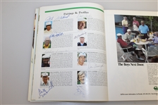 Multi-Signed Onion Creek Club 1987 Legends Of Golf Program/Pairing Guide - Snead, Goalby, Bolt, Harbert & Others JSA AOLA